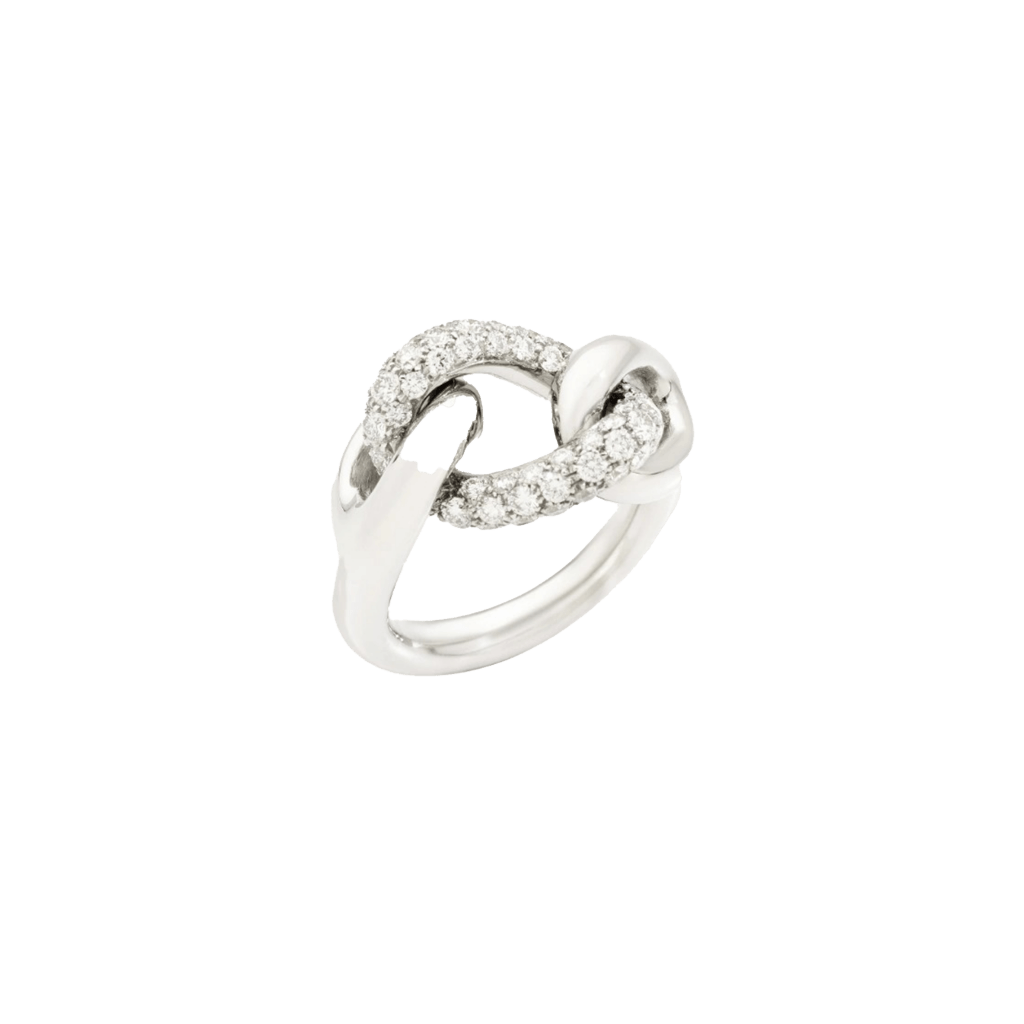 Pomellato Catene ring witgoud met diamant - PAC1011 O2WHR DB000 - #1 Pomellato Catene ring witgoud met diamant - PAC1011 O2WHR DB000 - #1