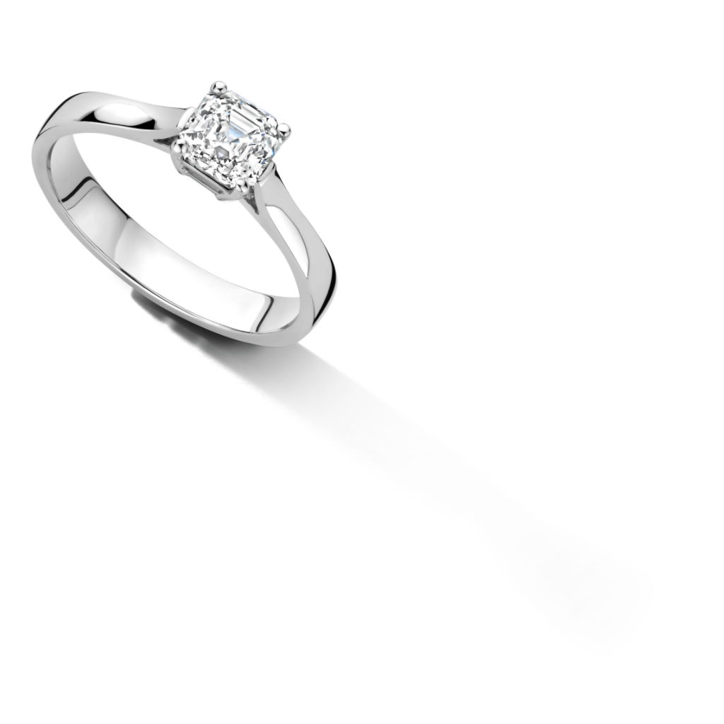 Royal Asscher Ingrid ring witgoud met diamant - R.239.RAC.18WG.3 GIA - #5 Royal Asscher Ingrid ring witgoud met diamant - R.239.RAC.18WG.3 GIA - #5