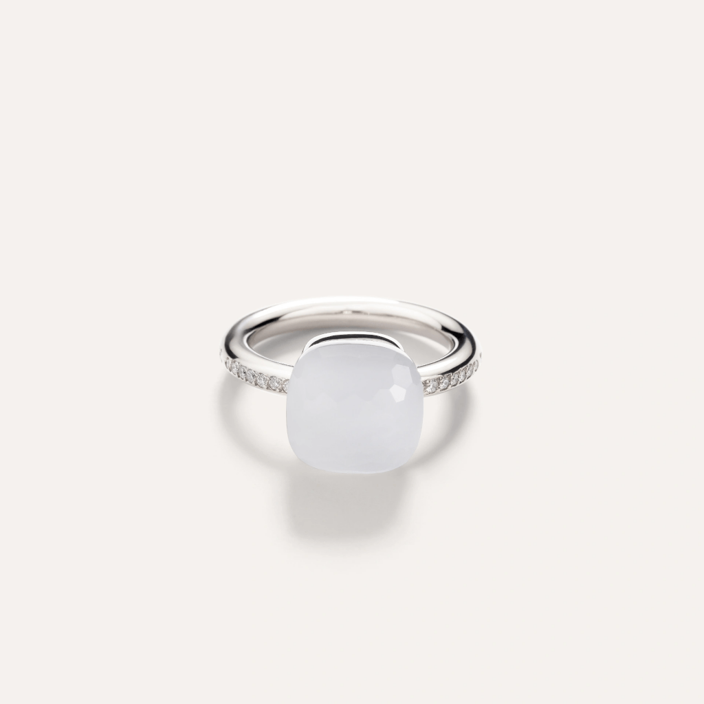 Pomellato Nudo Solitaire ring witgoud met diamant - PAC2031 UW000 B0QLT - #2 Pomellato Nudo Solitaire ring witgoud met diamant - PAC2031 UW000 B0QLT - #2