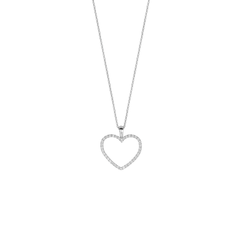 Schaap en Citroen Diamonds collier witgoud met diamant - #1 Schaap en Citroen Diamonds collier witgoud met diamant - #1