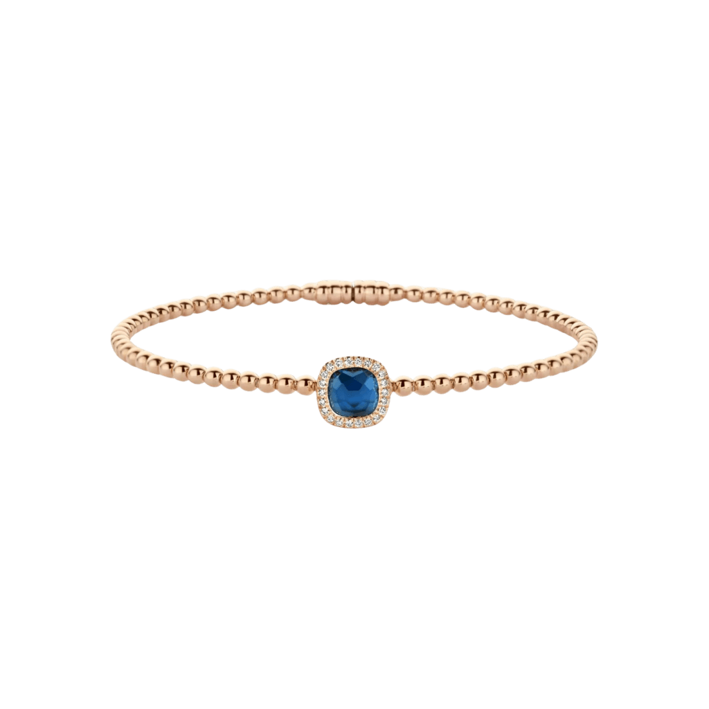 Tirisi Jewelry Milano Tre armband roodgoud met diamant - TB2181-1LBTP - #1 Tirisi Jewelry Milano Tre armband roodgoud met diamant - TB2181-1LBTP - #1