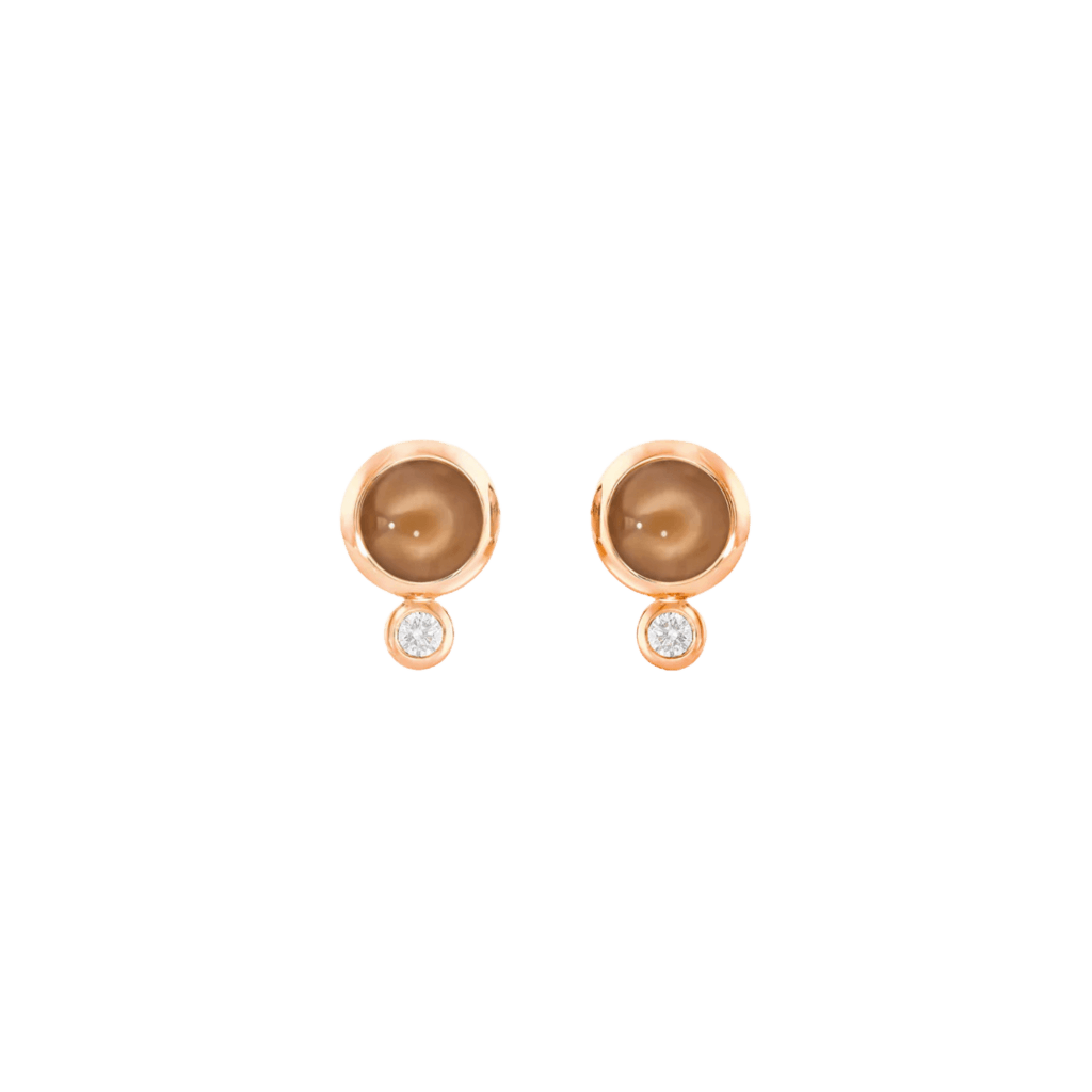 Tamara Comolli Bouton Drop oorsieraad roodgoud met diamant - E-BOU-MoBr-Cl-rg - #1 Tamara Comolli Bouton Drop oorsieraad roodgoud met diamant - E-BOU-MoBr-Cl-rg - #1