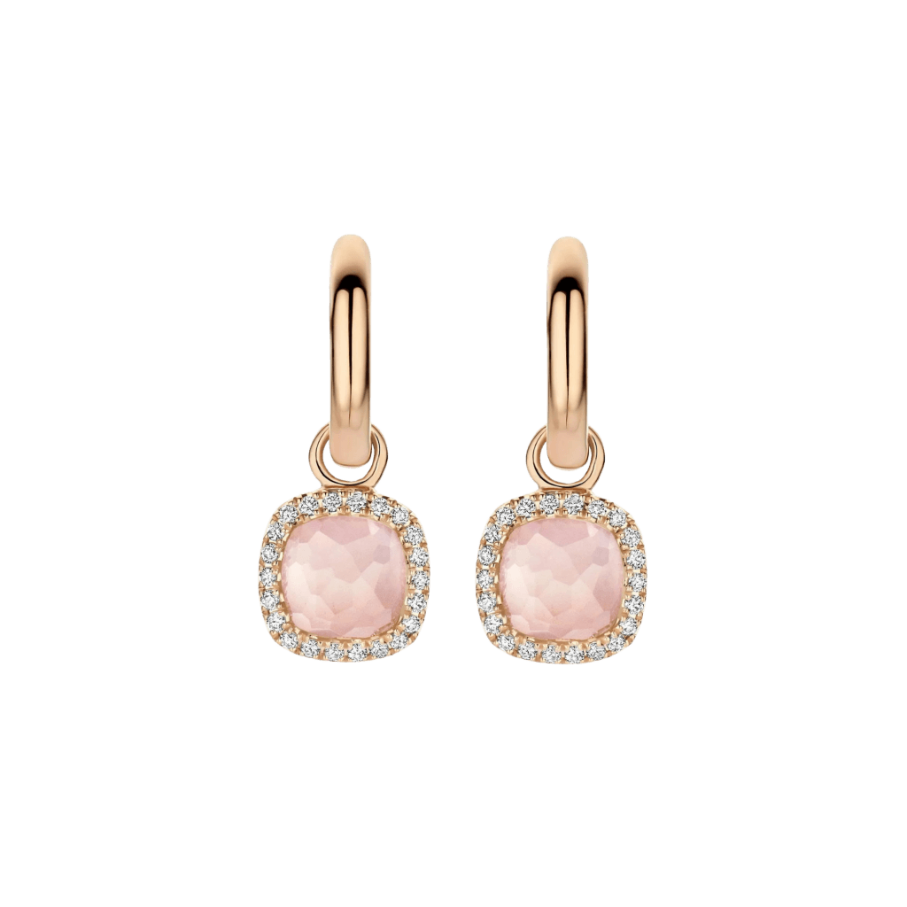 Tirisi Jewelry Milano Sweeties oorsieraad roodgoud met diamant - TE9317PQP - #1 Tirisi Jewelry Milano Sweeties oorsieraad roodgoud met diamant - TE9317PQP - #1