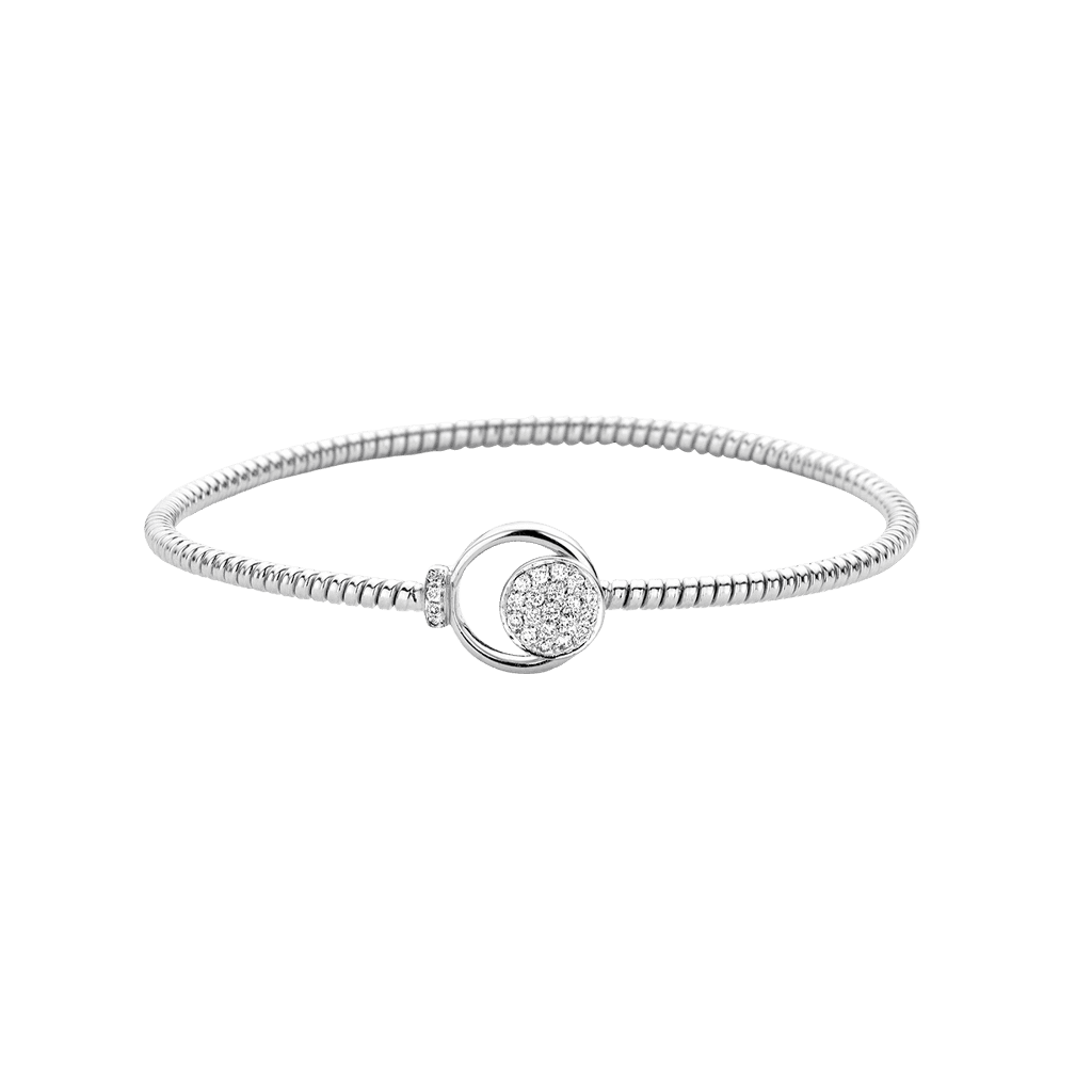 Tirisi Jewelry Amsterdam Wangle armband witgoud met diamant - TB2088DW - #1 Tirisi Jewelry Amsterdam Wangle armband witgoud met diamant - TB2088DW - #1