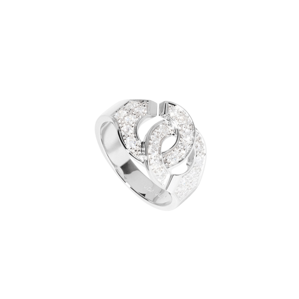 dinh van Menottes Dinh Van ring witgoud met diamant - 267104 - #1 dinh van Menottes Dinh Van ring witgoud met diamant - 267104 - #1