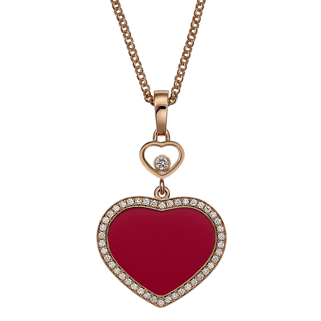 Chopard Happy Diamonds Happy Hearts collier roodgoud met diamant - 79A074-5801 - #4 Chopard Happy Diamonds Happy Hearts collier roodgoud met diamant - 79A074-5801 - #4
