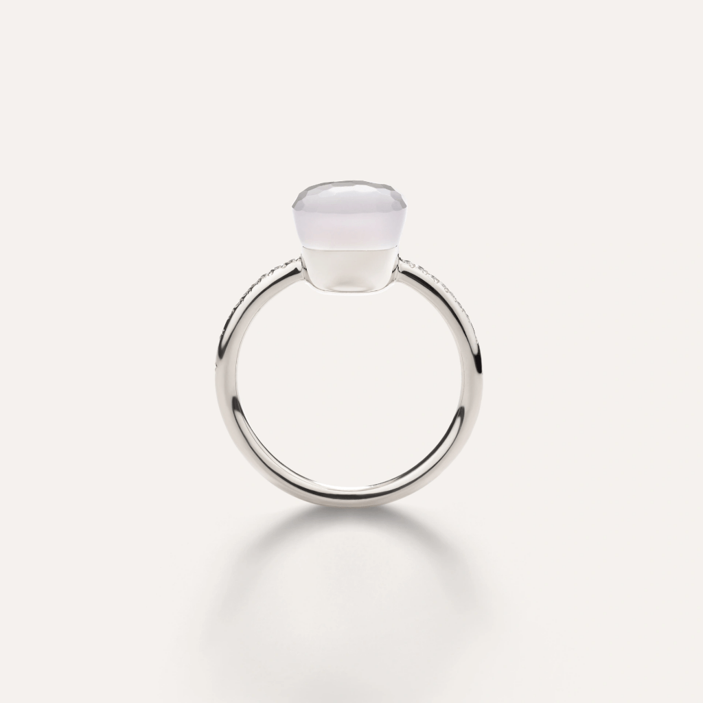 Pomellato Nudo Solitaire ring witgoud met diamant - PAC2031 UW000 B0QLT - #3 Pomellato Nudo Solitaire ring witgoud met diamant - PAC2031 UW000 B0QLT - #3
