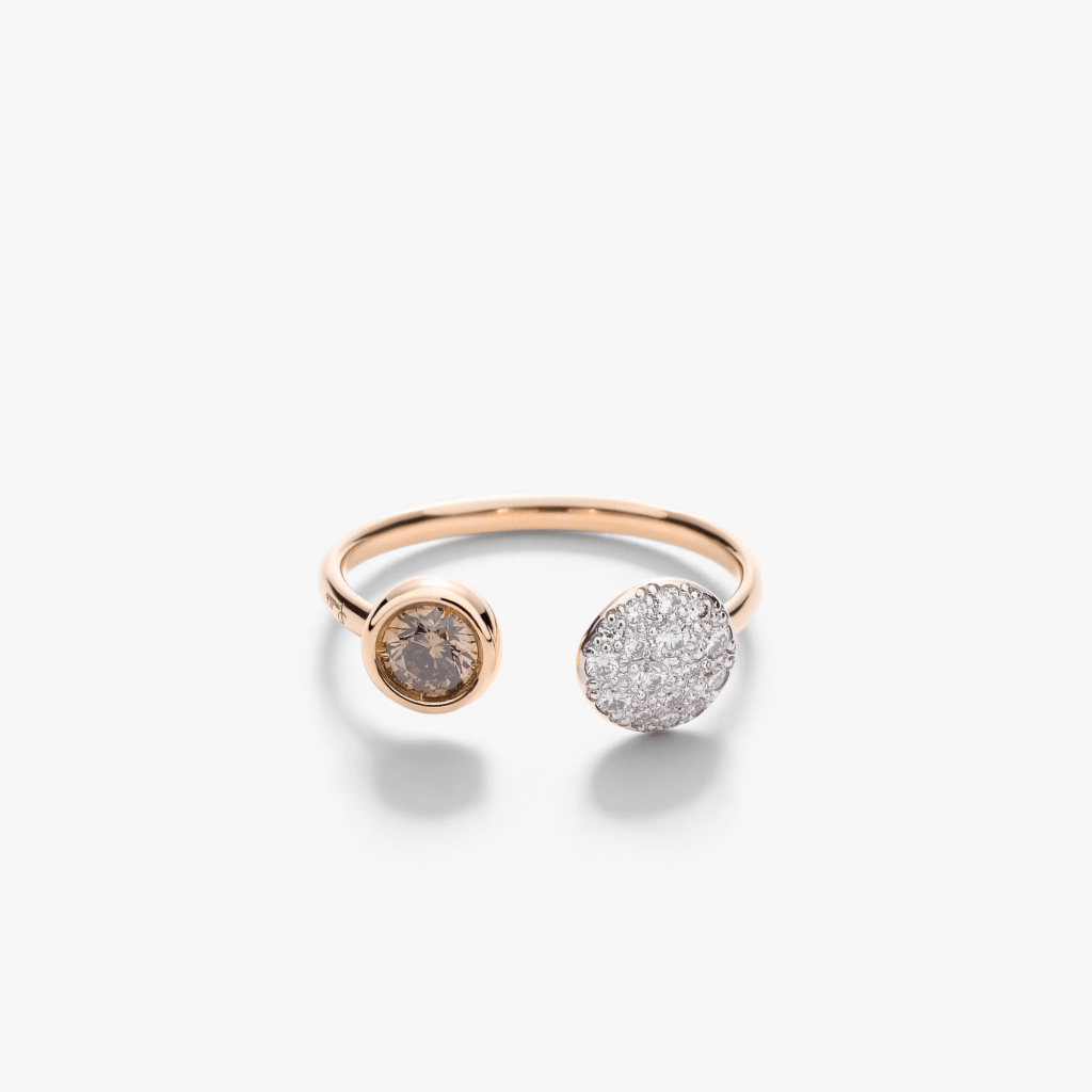 Pomellato Sabbia ring roodgoud met diamant - PAC3050 O7WHR DB0BR - #2 Pomellato Sabbia ring roodgoud met diamant - PAC3050 O7WHR DB0BR - #2