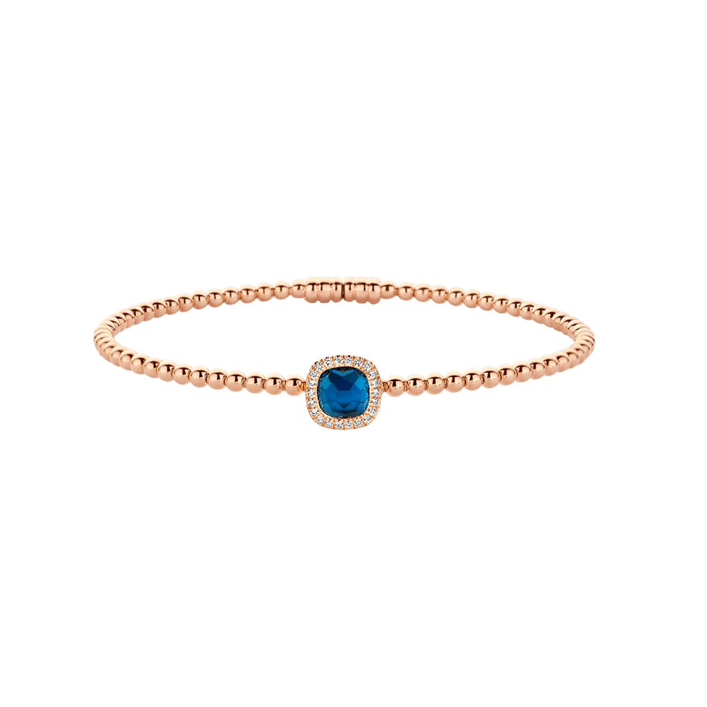Tirisi Jewelry Milano Tre armband roodgoud met diamant - TB2181-1LBTP - #2 Tirisi Jewelry Milano Tre armband roodgoud met diamant - TB2181-1LBTP - #2