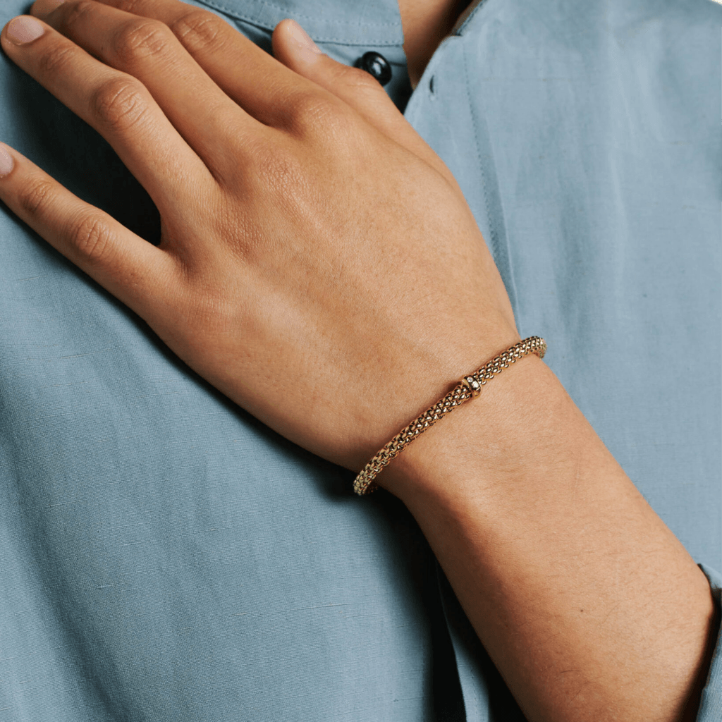 FOPE Solo armband roodgoud met diamant - 01M06BX_BB_R_XRX_00M - #5 FOPE Solo armband roodgoud met diamant - 01M06BX_BB_R_XRX_00M - #5
