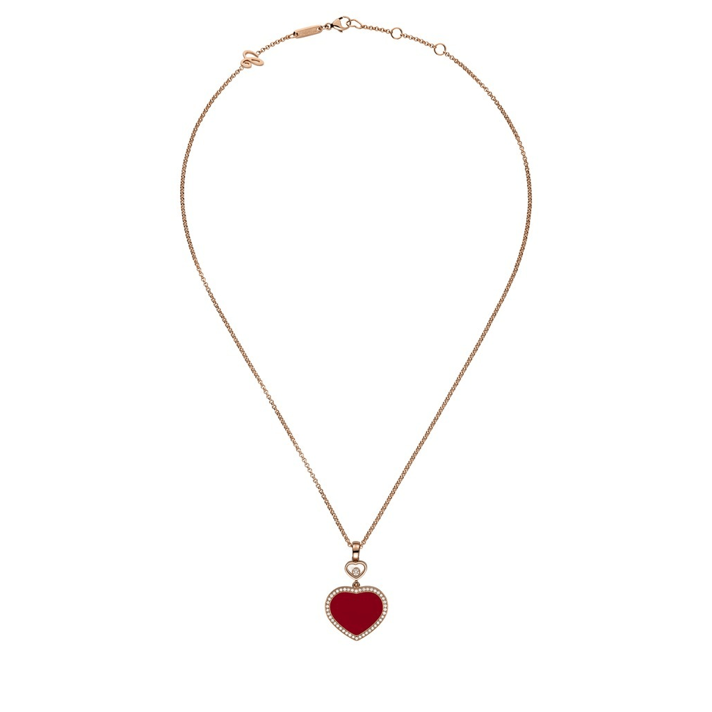 Chopard Happy Diamonds Happy Hearts collier roodgoud met diamant - 79A074-5801 - #2 Chopard Happy Diamonds Happy Hearts collier roodgoud met diamant - 79A074-5801 - #2