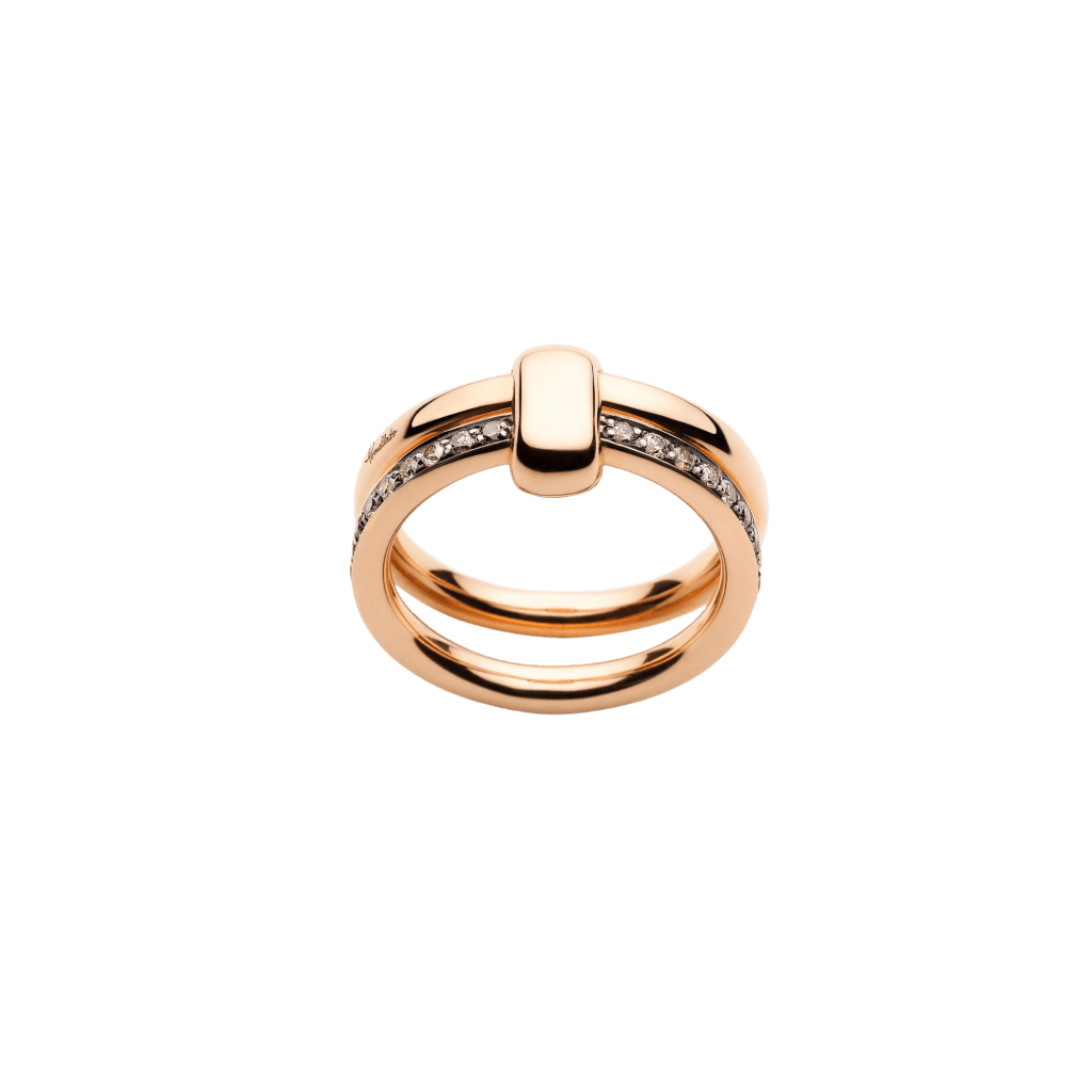 Pomellato Pomellato Together ring roodgoud met diamant - PAC0100 O7BKR DBR00 - #4 Pomellato Pomellato Together ring roodgoud met diamant - PAC0100 O7BKR DBR00 - #4