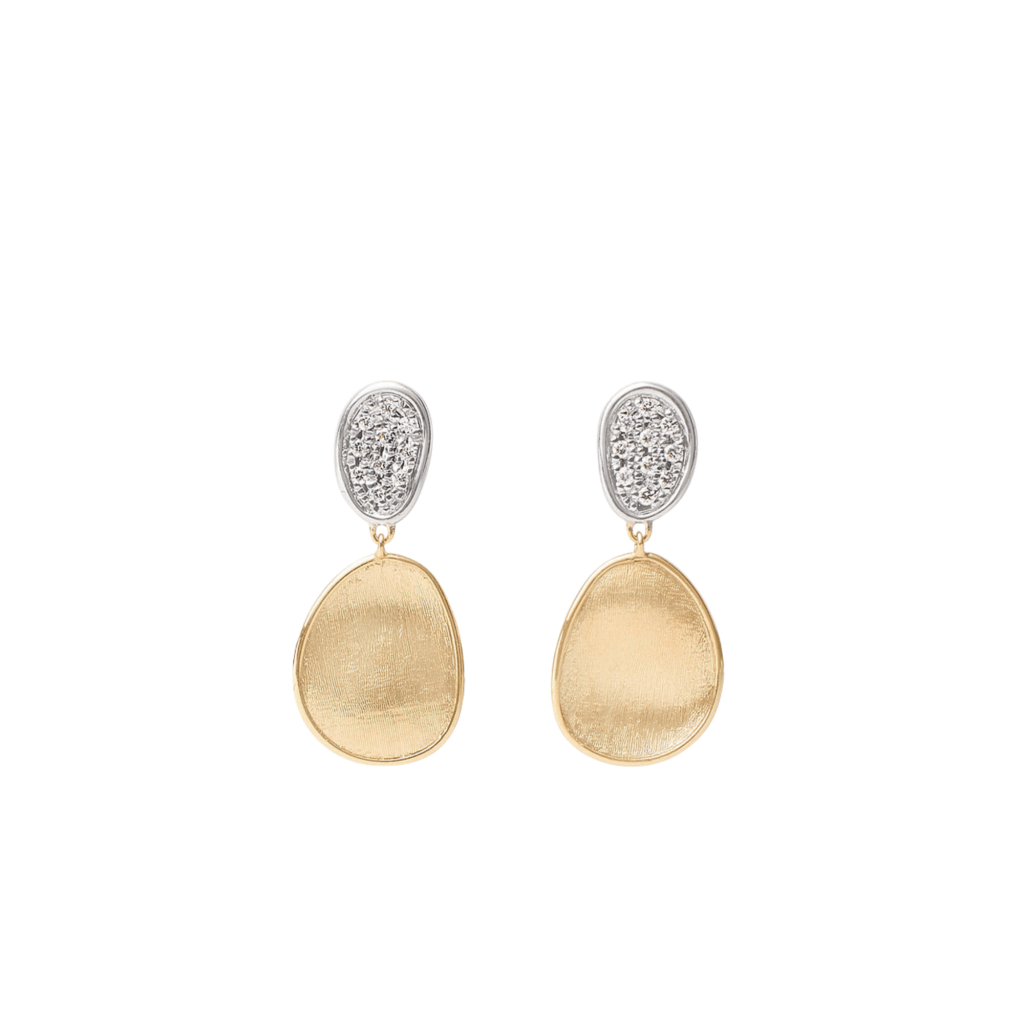 Marco Bicego Lunaria oorsieraad geelgoud met diamant - OB1751-B - #1 Marco Bicego Lunaria oorsieraad geelgoud met diamant - OB1751-B - #1