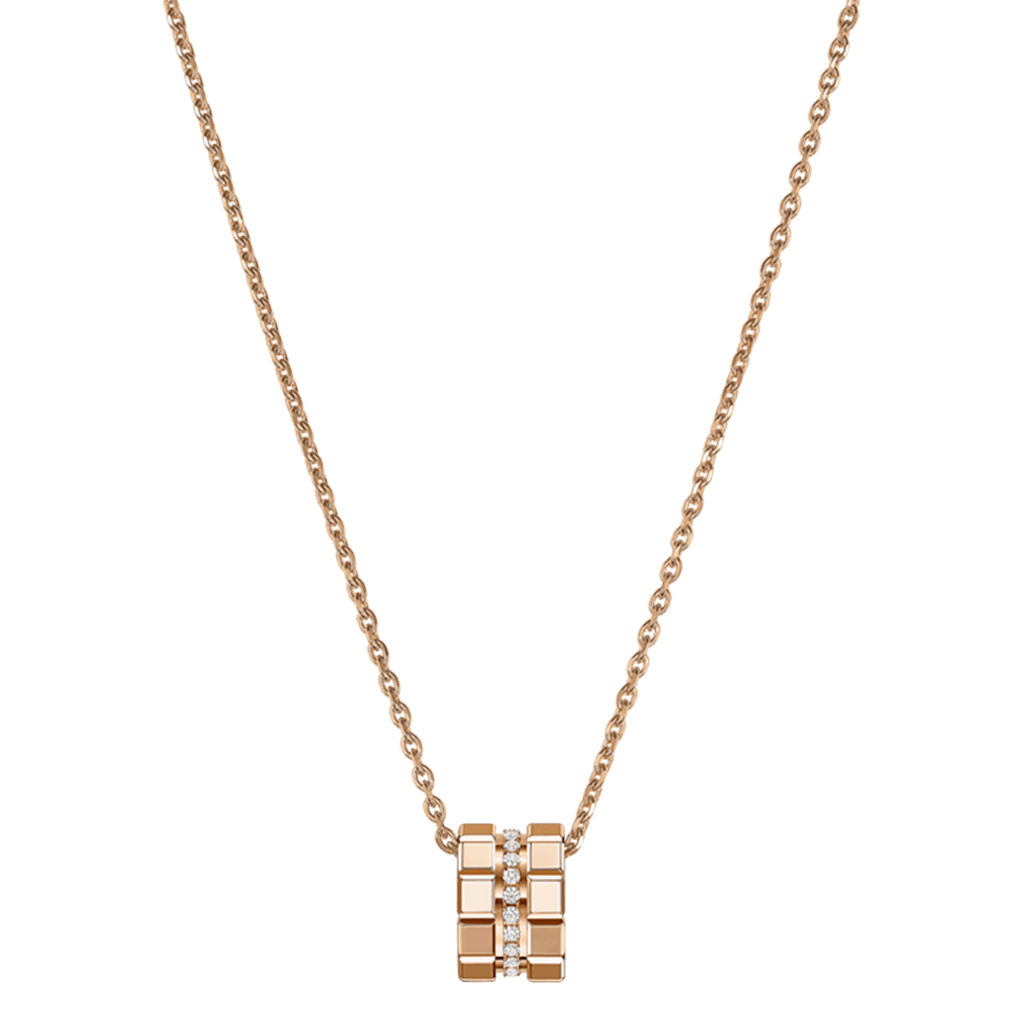 Chopard Ice Cube Mini collier roodgoud met diamant - 797005-5003 - #4 Chopard Ice Cube Mini collier roodgoud met diamant - 797005-5003 - #4