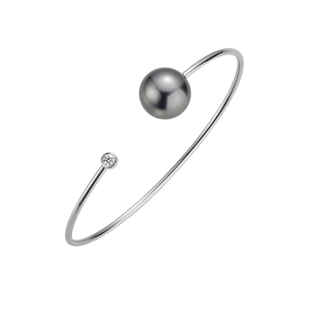 Yana Nesper Open Mind armband witgoud met diamant - OM15 - #2 Yana Nesper Open Mind armband witgoud met diamant - OM15 - #2