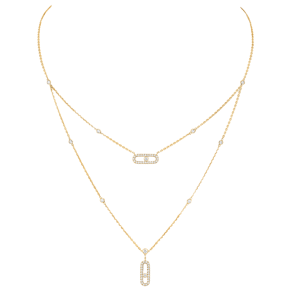 Messika Move Uno collier geelgoud met diamant - 7174-YG - #2 Messika Move Uno collier geelgoud met diamant - 7174-YG - #2