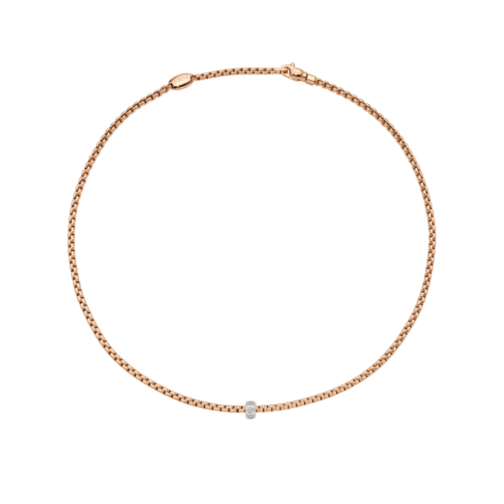FOPE Eka collier roodgoud met diamant - 73101CX_BB_R_XBX_043 - #2 FOPE Eka collier roodgoud met diamant - 73101CX_BB_R_XBX_043 - #2