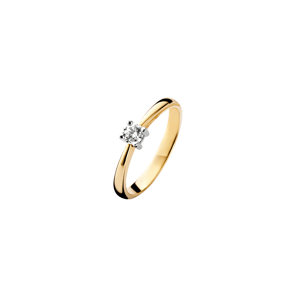 Schaap en Citroen Diamonds ring geelgoud met diamant - #2 Schaap en Citroen Diamonds ring geelgoud met diamant - #2