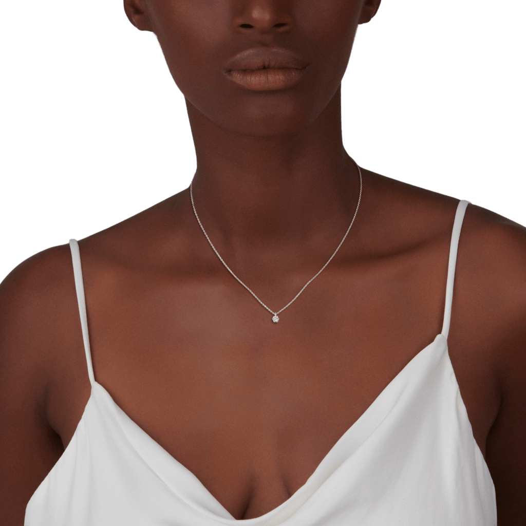 Schaap en Citroen Diamonds collier witgoud met diamant - #5 Schaap en Citroen Diamonds collier witgoud met diamant - #5