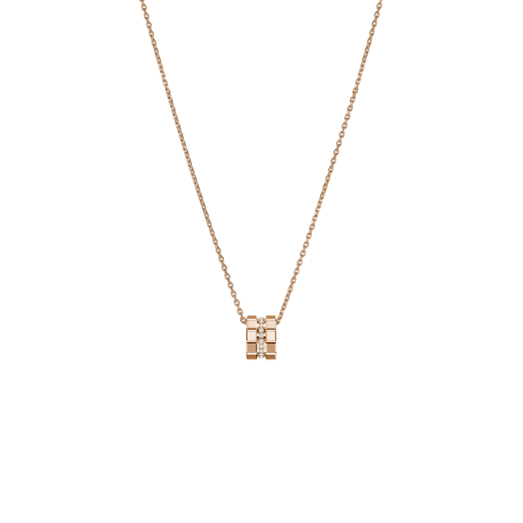Chopard Ice Cube Mini collier roodgoud met diamant - 797005-5003 - #1 Chopard Ice Cube Mini collier roodgoud met diamant - 797005-5003 - #1