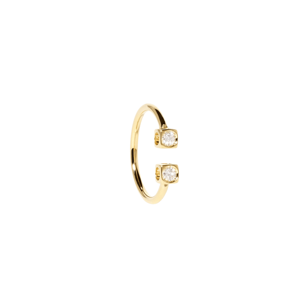 dinh van Le Cube Diamant ring geelgoud - 208511 - #3 dinh van Le Cube Diamant ring geelgoud - 208511 - #3