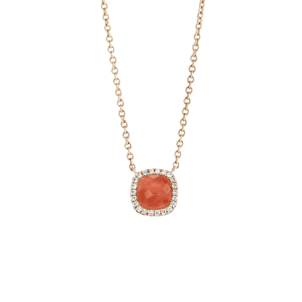 Tirisi Jewelry Milano Sweeties collier roodgoud met diamant - TP9152RAGP - #1 Tirisi Jewelry Milano Sweeties collier roodgoud met diamant - TP9152RAGP - #1