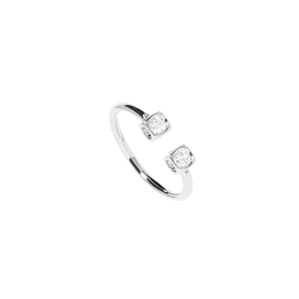 dinh van Le Cube Diamant ring witgoud met diamant - 208512 - #1 dinh van Le Cube Diamant ring witgoud met diamant - 208512 - #1