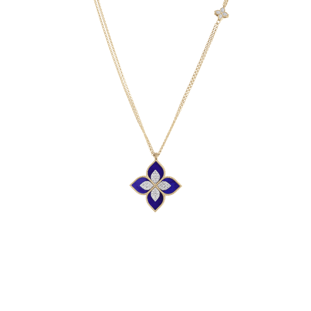 Roberto Coin Princess Flower collier roodgoud met diamant - ADV888CL1838_854 - #2 Roberto Coin Princess Flower collier roodgoud met diamant - ADV888CL1838_854 - #2
