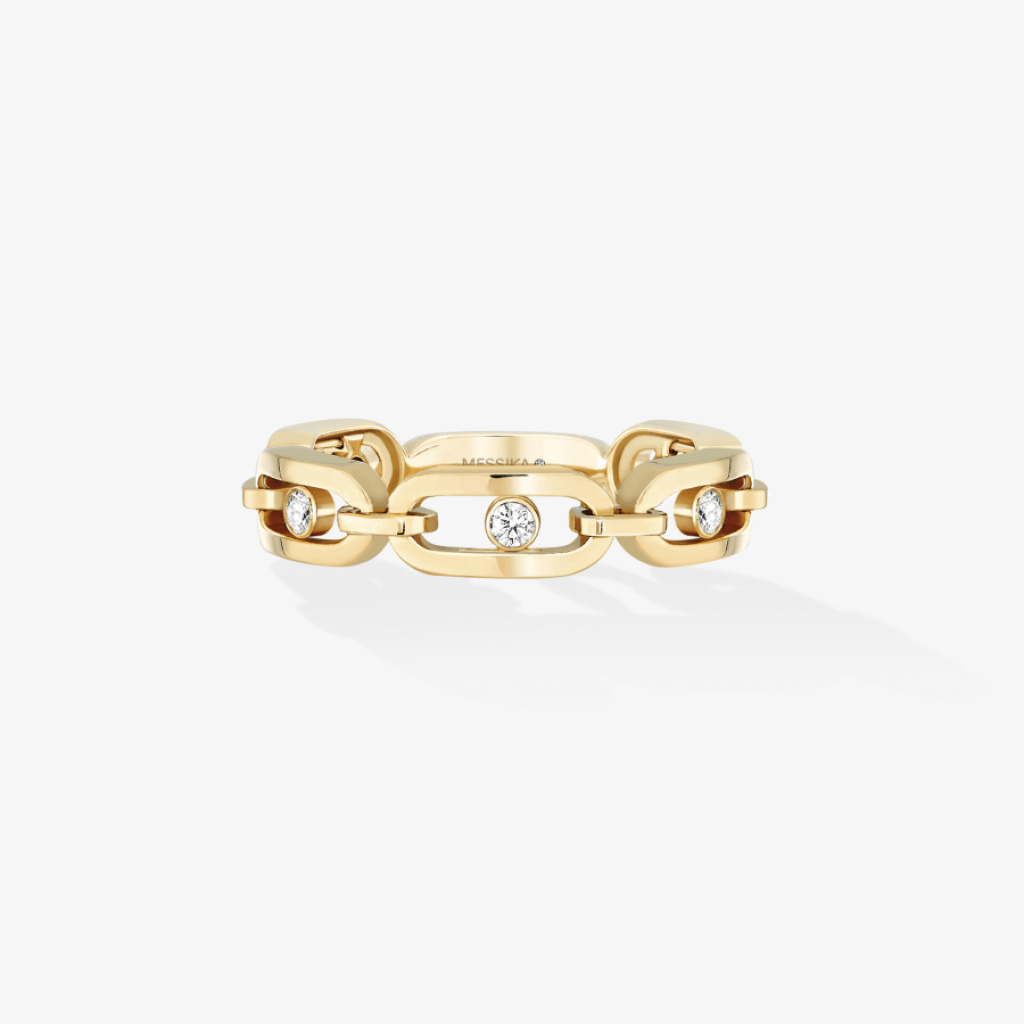 Move Link Ring - Messika - 12078-YG Move Link Ring - Messika - 12078-YG