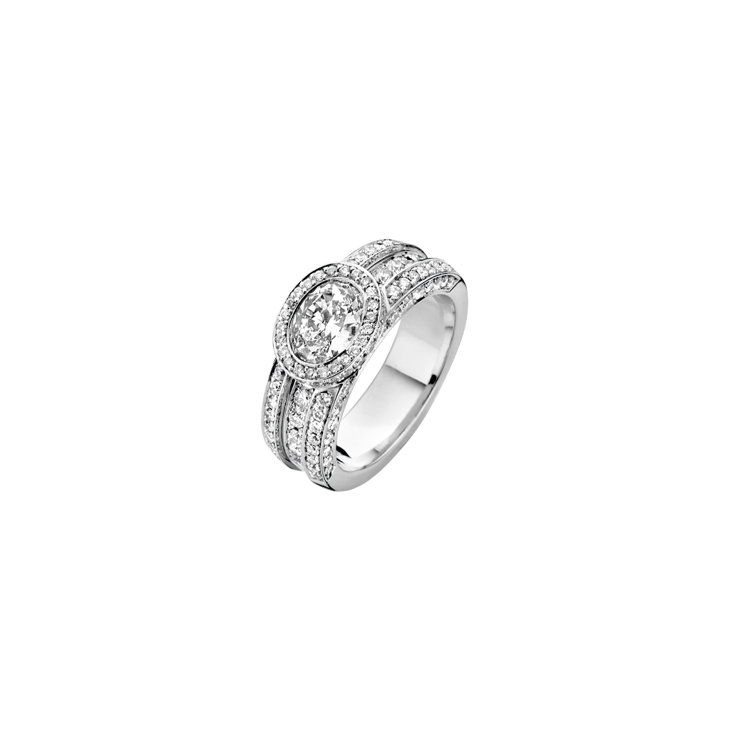 Schaap en Citroen Diamonds ring witgoud met diamant - #2 Schaap en Citroen Diamonds ring witgoud met diamant - #2