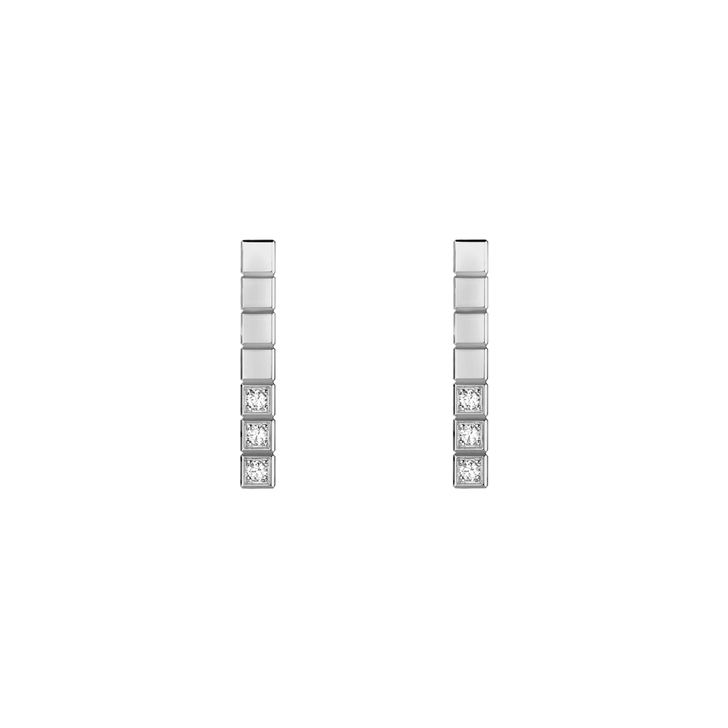 Chopard Ice Cube Mini oorsieraad witgoud met diamant - 837702-1002 - #1 Chopard Ice Cube Mini oorsieraad witgoud met diamant - 837702-1002 - #1