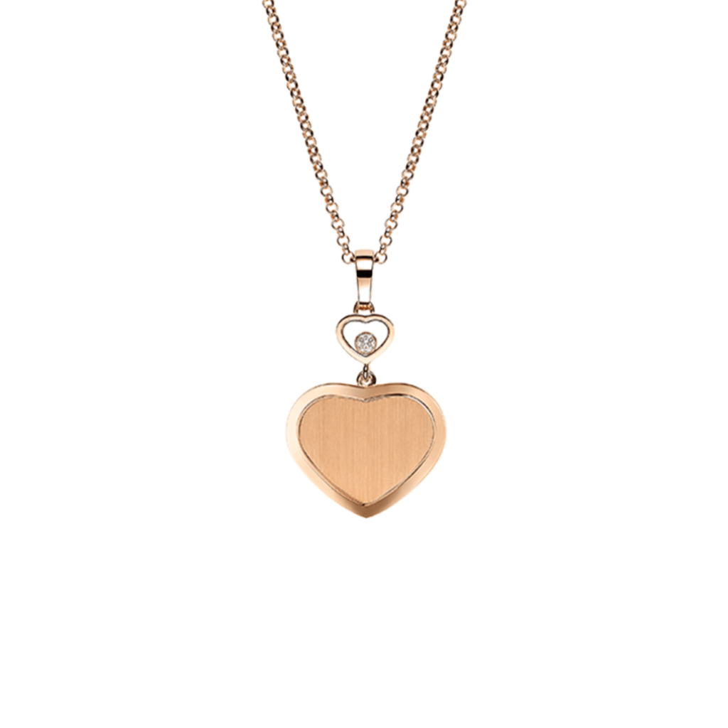 Chopard Happy Diamonds Happy Hearts collier roodgoud met diamant - 79A007-5021 - #1 Chopard Happy Diamonds Happy Hearts collier roodgoud met diamant - 79A007-5021 - #1