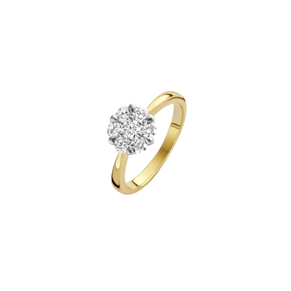 Schaap en Citroen Diamonds ring geelgoud met diamant - #1 Schaap en Citroen Diamonds ring geelgoud met diamant - #1