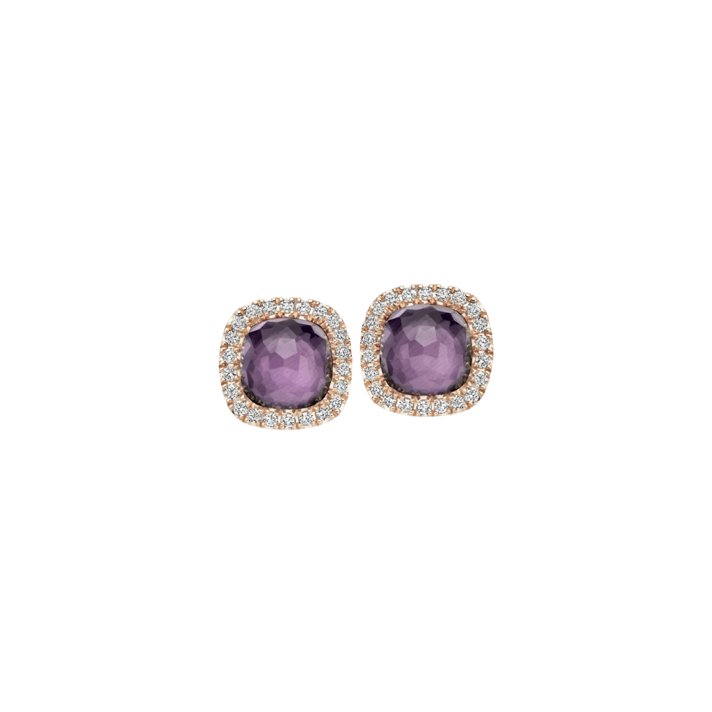 Tirisi Jewelry Milano Sweeties oorsieraad roodgoud met diamant - TE9226AMHP - #1 Tirisi Jewelry Milano Sweeties oorsieraad roodgoud met diamant - TE9226AMHP - #1