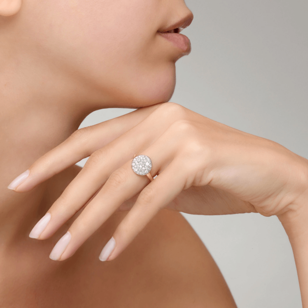 Pomellato Sabbia ring roodgoud met diamant - PAB2040 O7000 DB000 - #4 Pomellato Sabbia ring roodgoud met diamant - PAB2040 O7000 DB000 - #4
