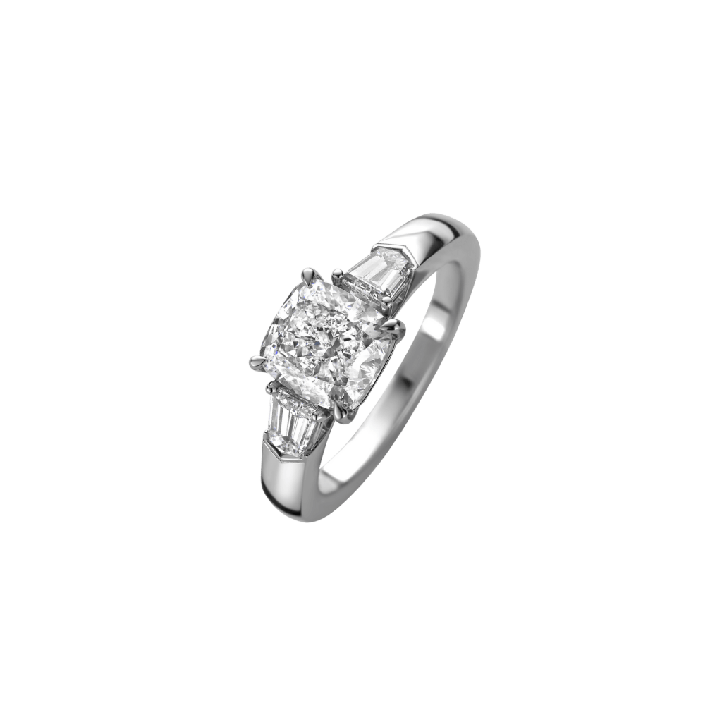 Schaap en Citroen Diamonds ring platina met diamant - #1 Schaap en Citroen Diamonds ring platina met diamant - #1