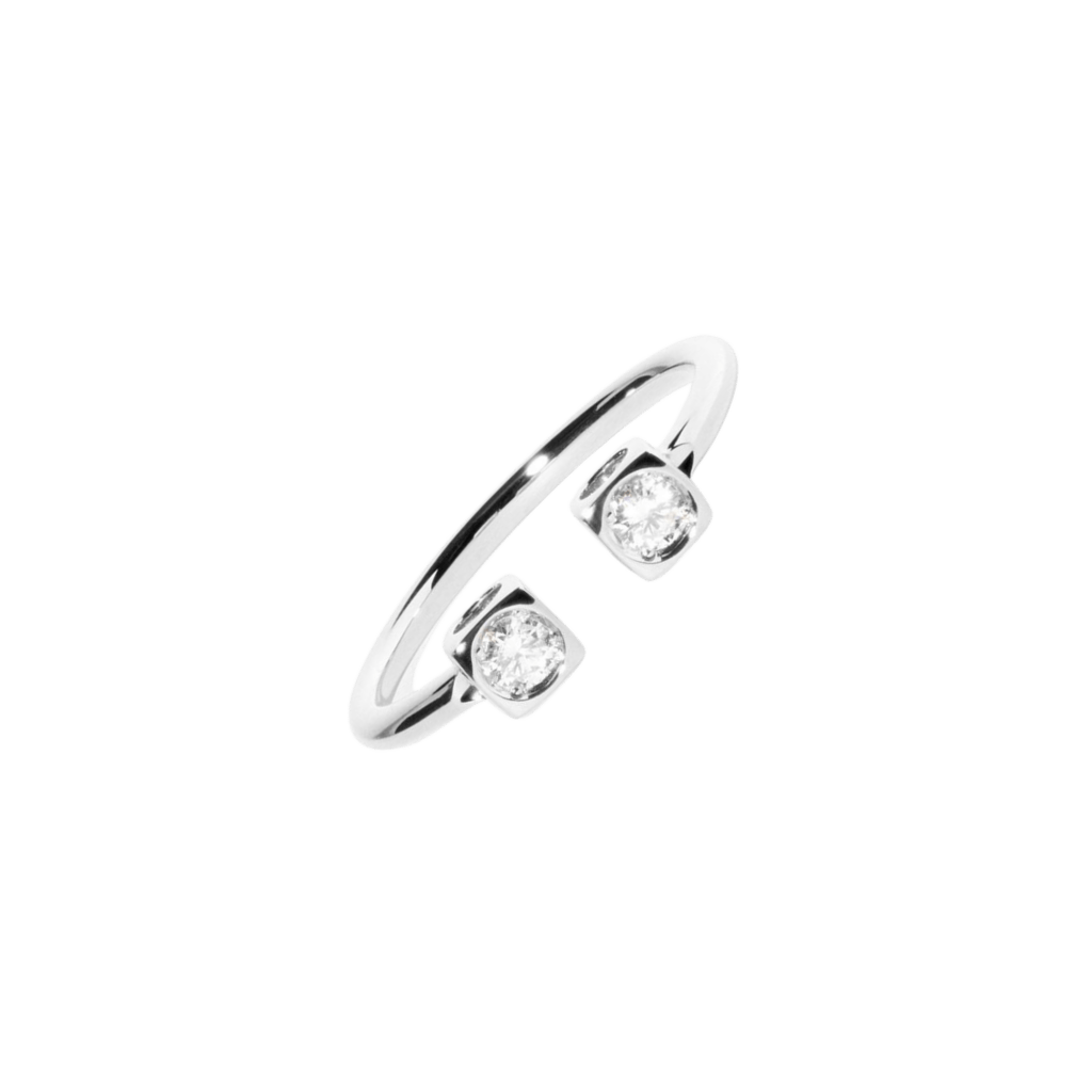 dinh van Le Cube Diamant ring witgoud met diamant - 208512 - #2 dinh van Le Cube Diamant ring witgoud met diamant - 208512 - #2