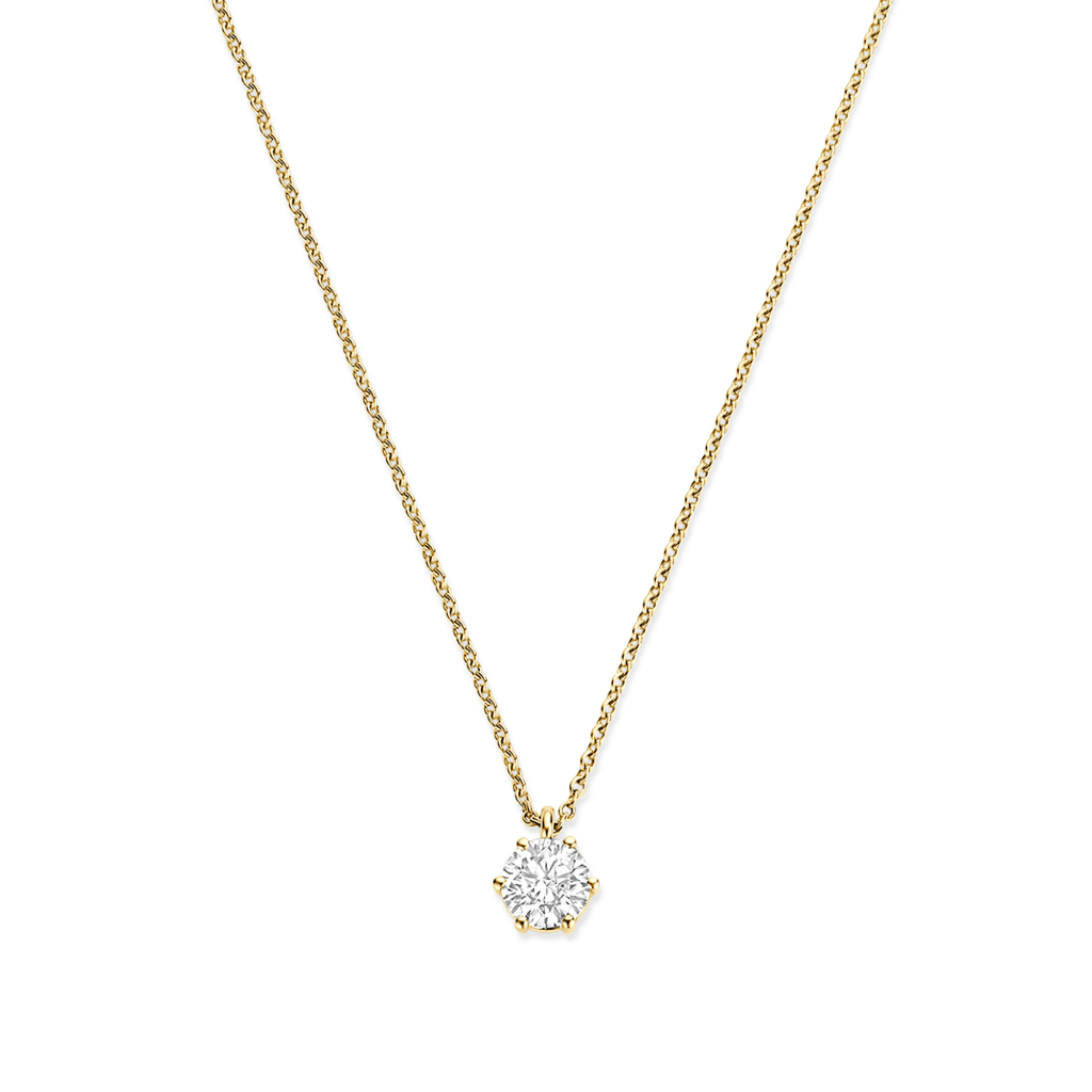 Schaap en Citroen Diamonds collier geelgoud met diamant - #2 Schaap en Citroen Diamonds collier geelgoud met diamant - #2