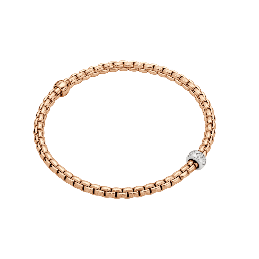 FOPE Eka armband roodgoud met diamant - 73101BX_BB_R_XBX_00S - #1 FOPE Eka armband roodgoud met diamant - 73101BX_BB_R_XBX_00S - #1