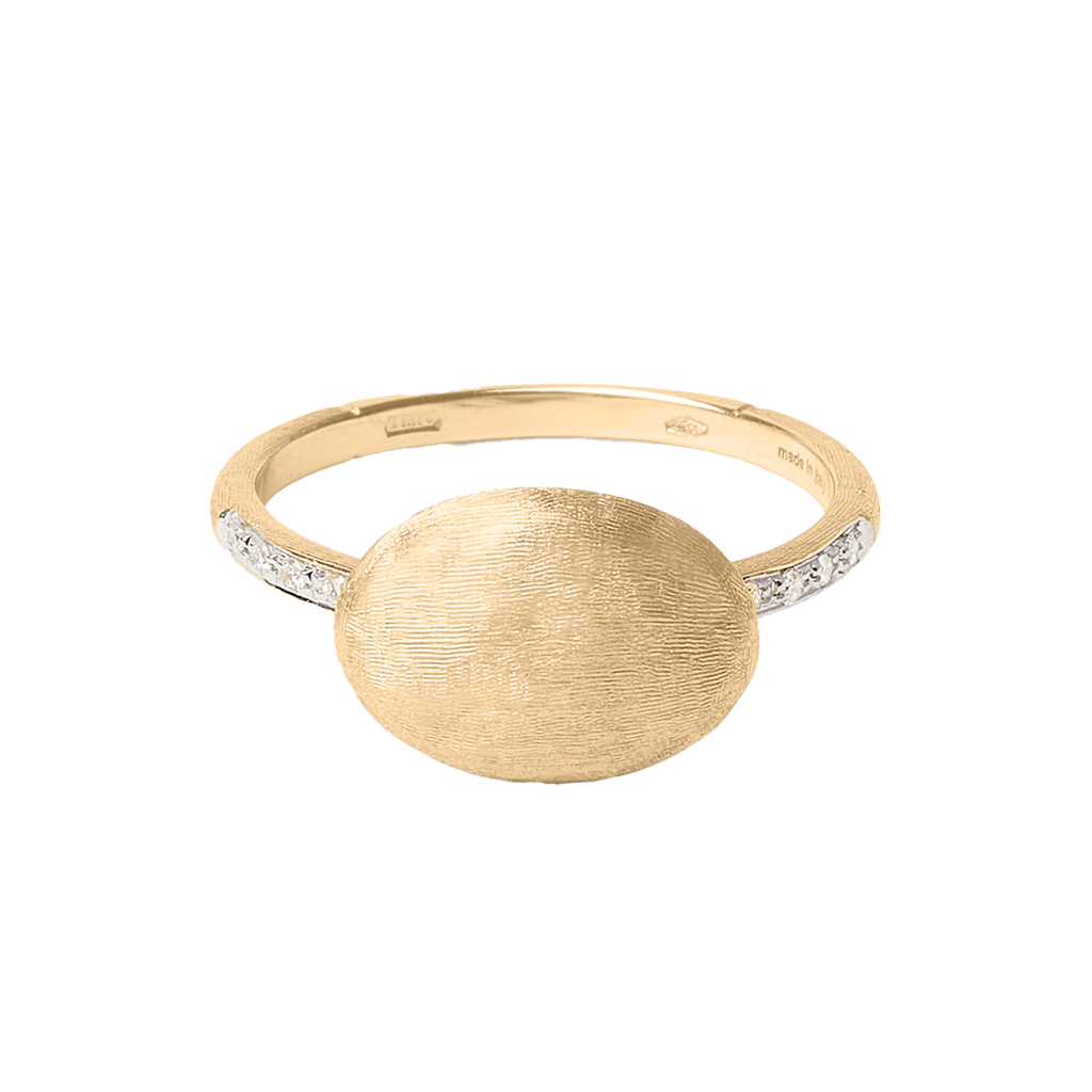 Marco Bicego Siviglia ring geelgoud met diamant - AB609-B - #4 Marco Bicego Siviglia ring geelgoud met diamant - AB609-B - #4