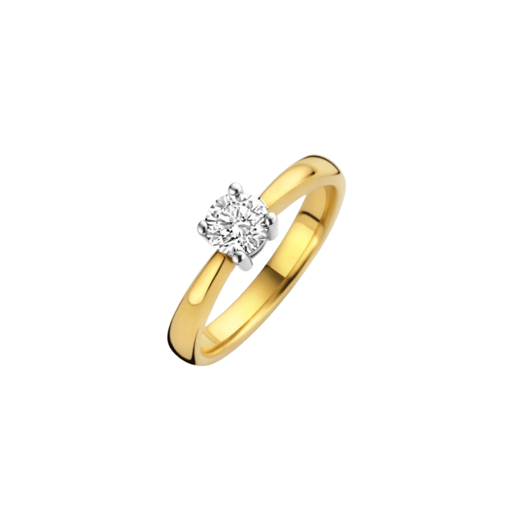 Schaap en Citroen Diamonds ring geelgoud met diamant - #1 Schaap en Citroen Diamonds ring geelgoud met diamant - #1