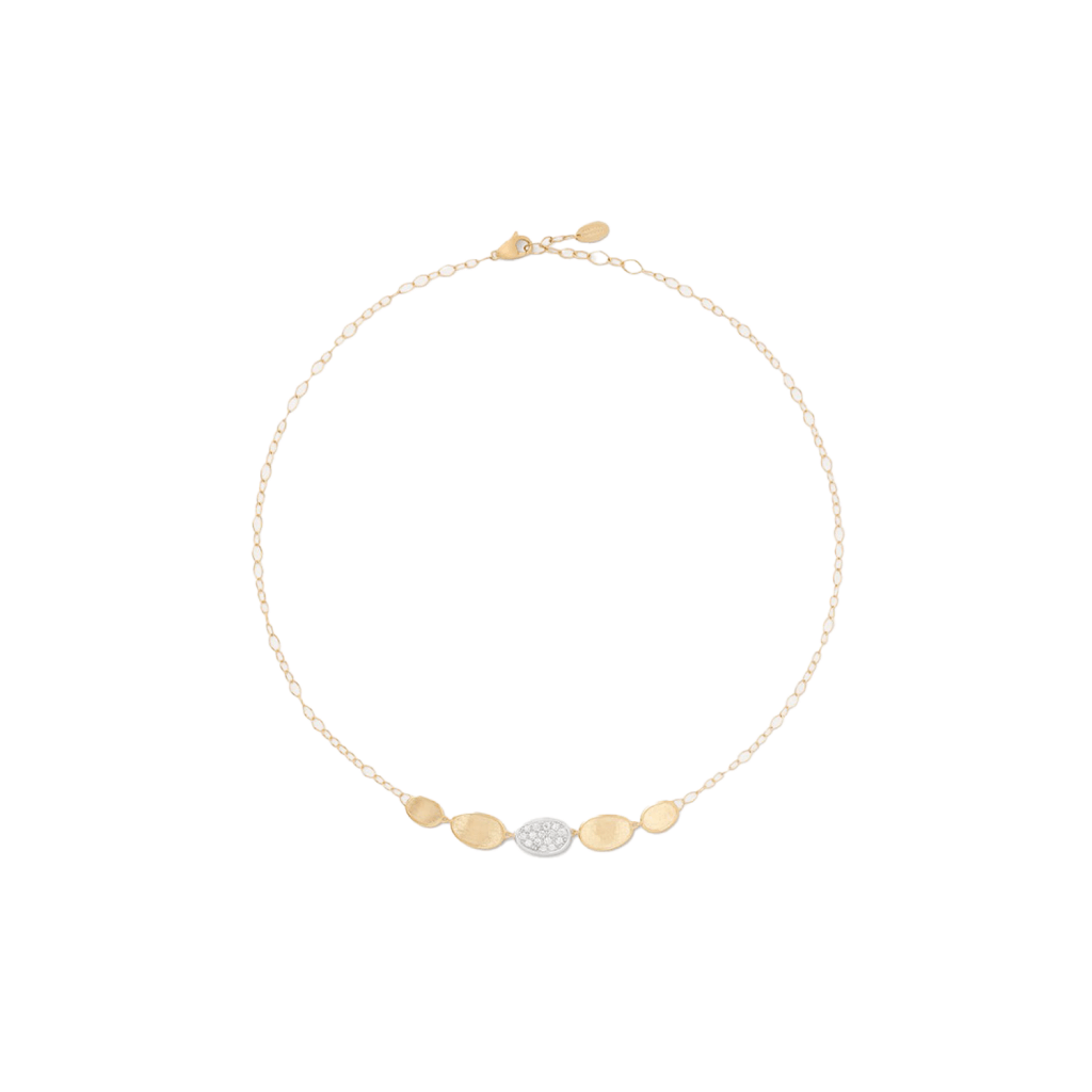 Marco Bicego Lunaria collier geelgoud met diamant - CB2592-B - #2 Marco Bicego Lunaria collier geelgoud met diamant - CB2592-B - #2