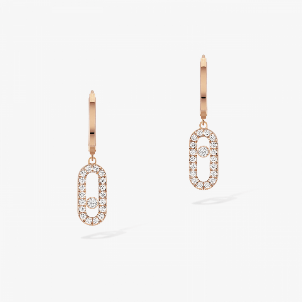 Messika Move Uno oorsieraad roodgoud met diamant - 12037-PG - #3 Messika Move Uno oorsieraad roodgoud met diamant - 12037-PG - #3