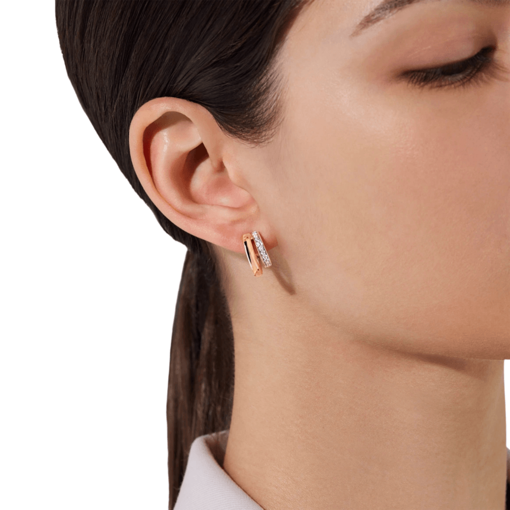 Pomellato Pomellato Together oorsieraad roodgoud met diamant - POB8111 O7000 DB000 - #3 Pomellato Pomellato Together oorsieraad roodgoud met diamant - POB8111 O7000 DB000 - #3
