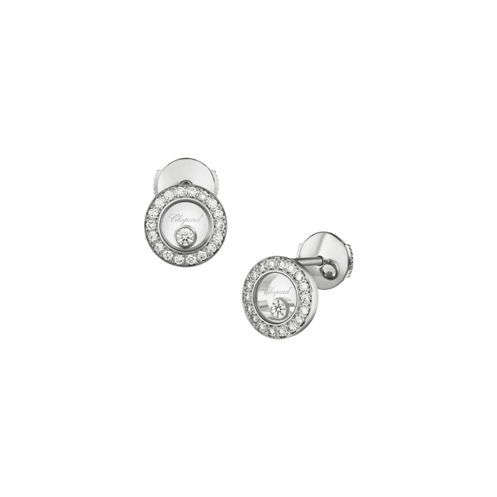 Chopard Happy Diamonds Icons Round oorsieraad witgoud met diamant - 83A017-1201 - #3 Chopard Happy Diamonds Icons Round oorsieraad witgoud met diamant - 83A017-1201 - #3