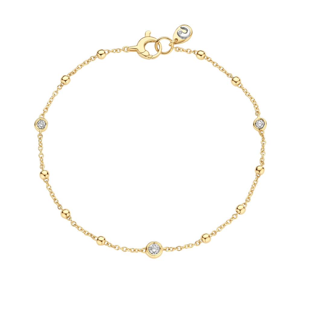 Schaap en Citroen Diamonds armband geelgoud met diamant - #1 Schaap en Citroen Diamonds armband geelgoud met diamant - #1