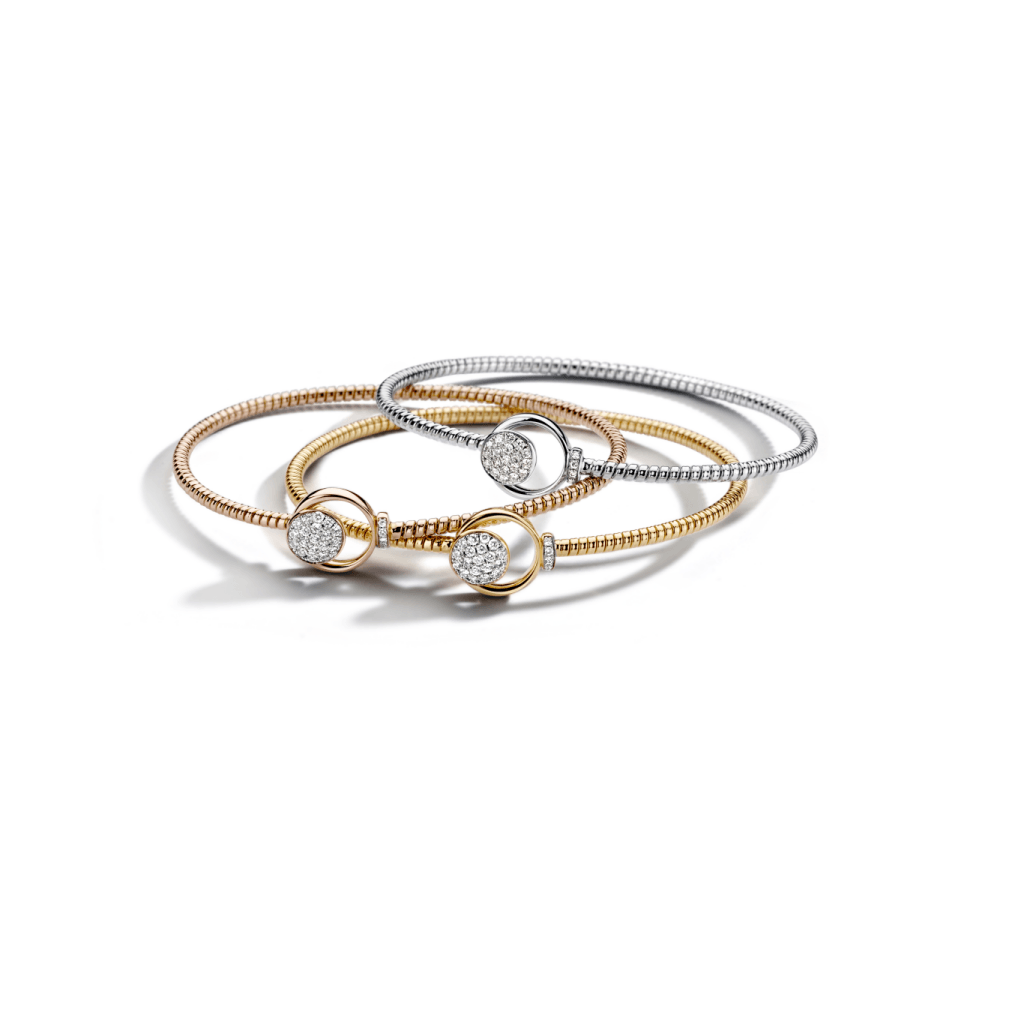 Tirisi Jewelry Amsterdam Wangle armband geelgoud met diamant - TB2088D(2T) - #2 Tirisi Jewelry Amsterdam Wangle armband geelgoud met diamant - TB2088D(2T) - #2
