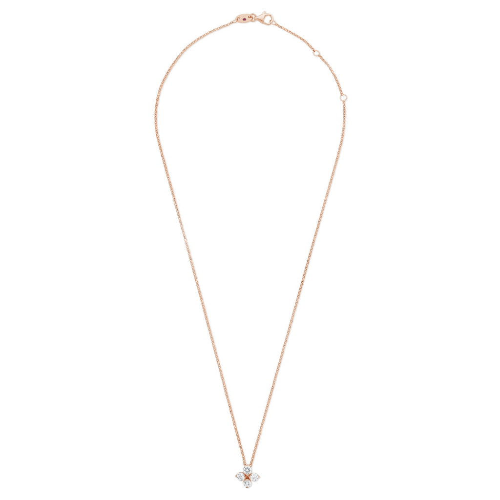 Roberto Coin Love In Verona collier roodgoud met diamant - ADR888CL2195 - #2 Roberto Coin Love In Verona collier roodgoud met diamant - ADR888CL2195 - #2