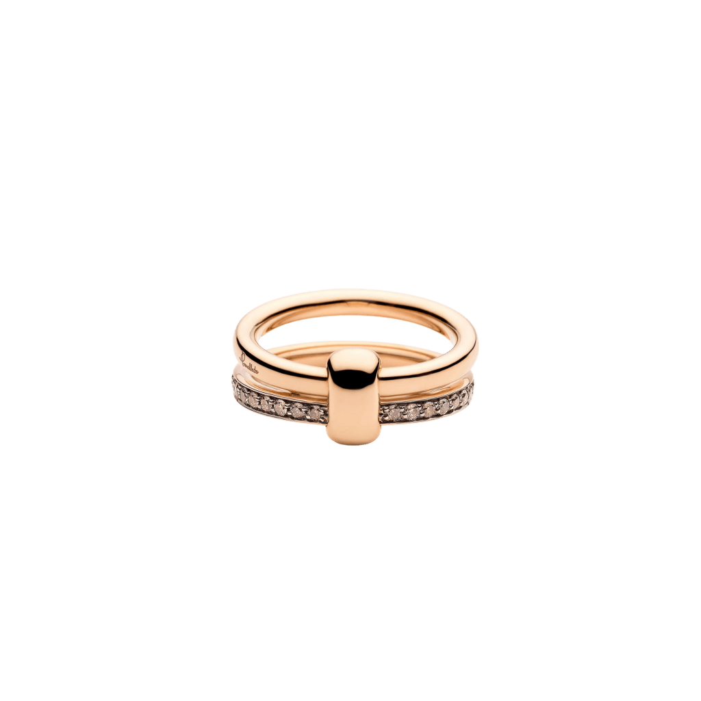 Pomellato Pomellato Together ring roodgoud met diamant - PAC0100 O7BKR DBR00 - #6 Pomellato Pomellato Together ring roodgoud met diamant - PAC0100 O7BKR DBR00 - #6