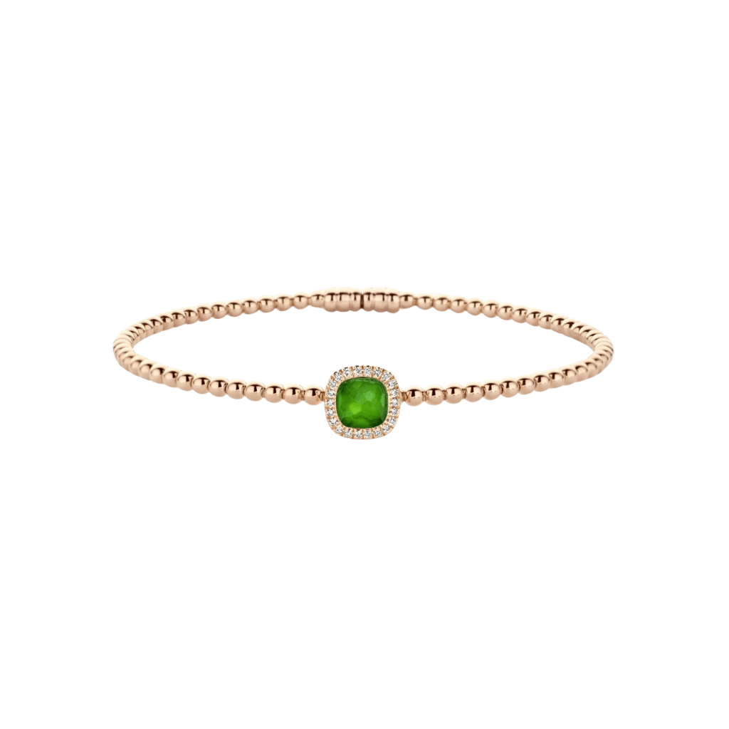 Tirisi Jewelry Milano Tre armband roodgoud met diamant - TB2181-1EMP - #1 Tirisi Jewelry Milano Tre armband roodgoud met diamant - TB2181-1EMP - #1